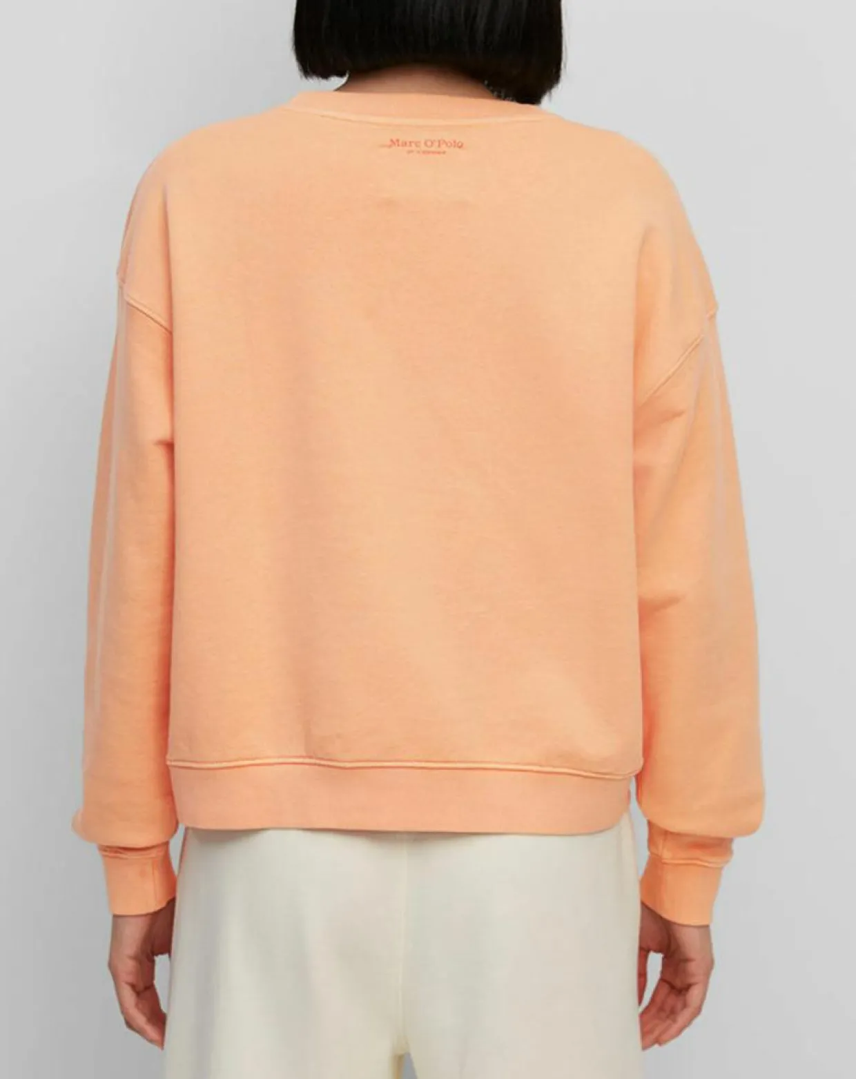 Sweat Crew Neck Coton Bio orange clair-Marc O'Polo Discount