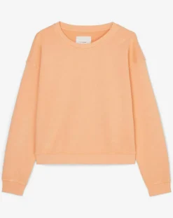 Sweat Crew Neck Coton Bio orange clair-Marc O'Polo Discount