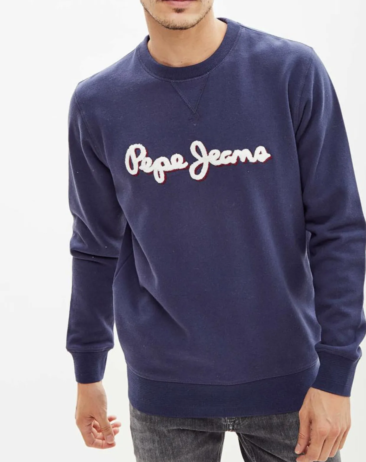 Sweat Crewnk Logo 3J bleu-Pepe Jeans Best