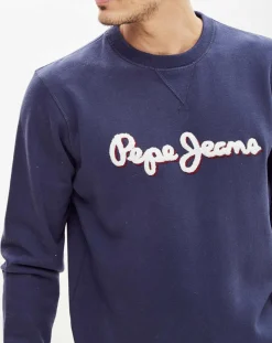 Sweat Crewnk Logo 3J bleu-Pepe Jeans Best