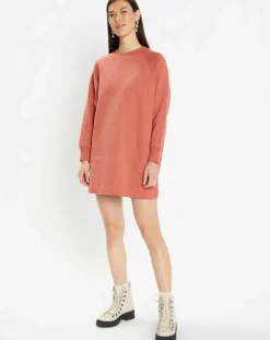 Sweat droit et long en Coton Lenny rose foncé-Galeries Lafayette