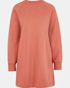 Sweat droit et long en Coton Lenny rose foncé-Galeries Lafayette