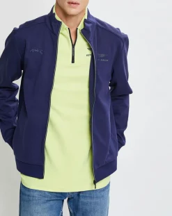 Homme Hackett London Gilets Et Cardigans^Sweat en Jersey col montant bleu marine