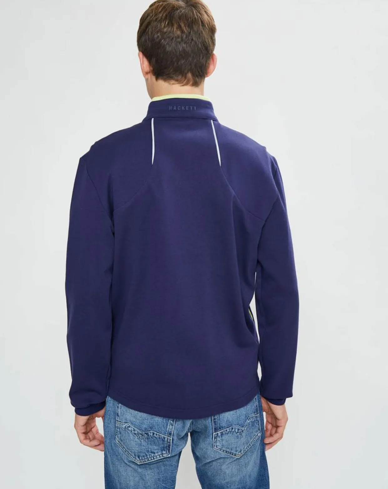 Homme Hackett London Gilets Et Cardigans^Sweat en Jersey col montant bleu marine