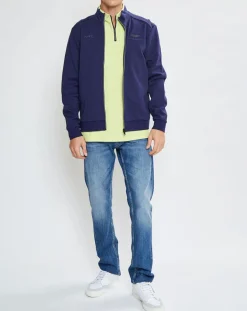 Homme Hackett London Gilets Et Cardigans^Sweat en Jersey col montant bleu marine