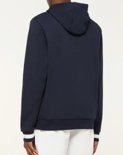 Sweat Hoodie Blason bleu marine-Hackett London Discount