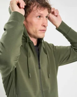 Sweat Hoodie zippé Mix kaki-Hackett London Hot