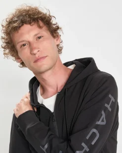 Homme Hackett London Sweats^Sweat Hoodie zippé Mix noir