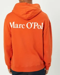 Homme Marc O'Polo Sweats^Sweat Hoody Logo Coton Organic orange