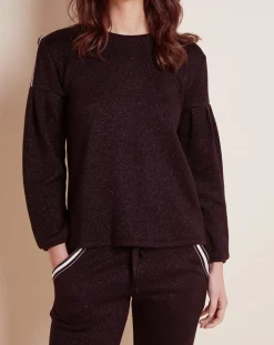 Sweat Maille Love noir-Le Chat New