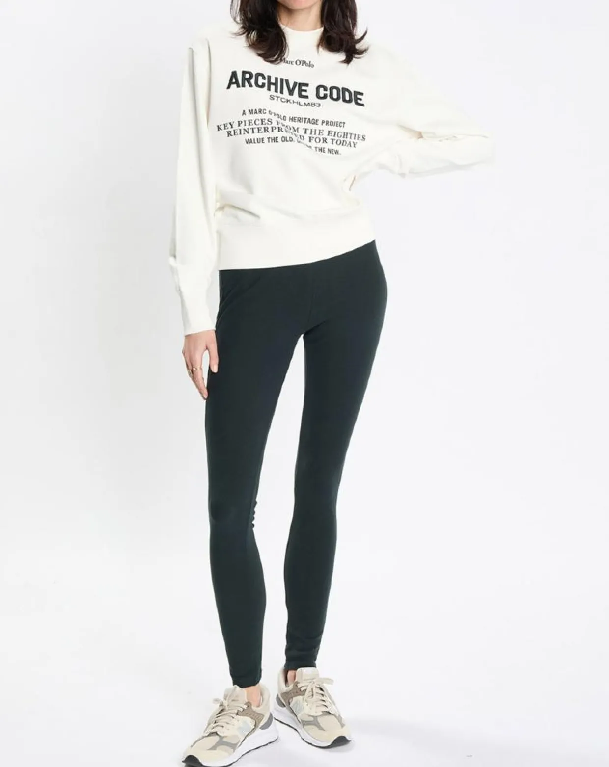 Femme Marc O'Polo Pulls^Sweat Oversized Lady Di blanc