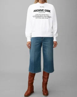Femme Marc O'Polo Pulls^Sweat Oversized Lady Di blanc