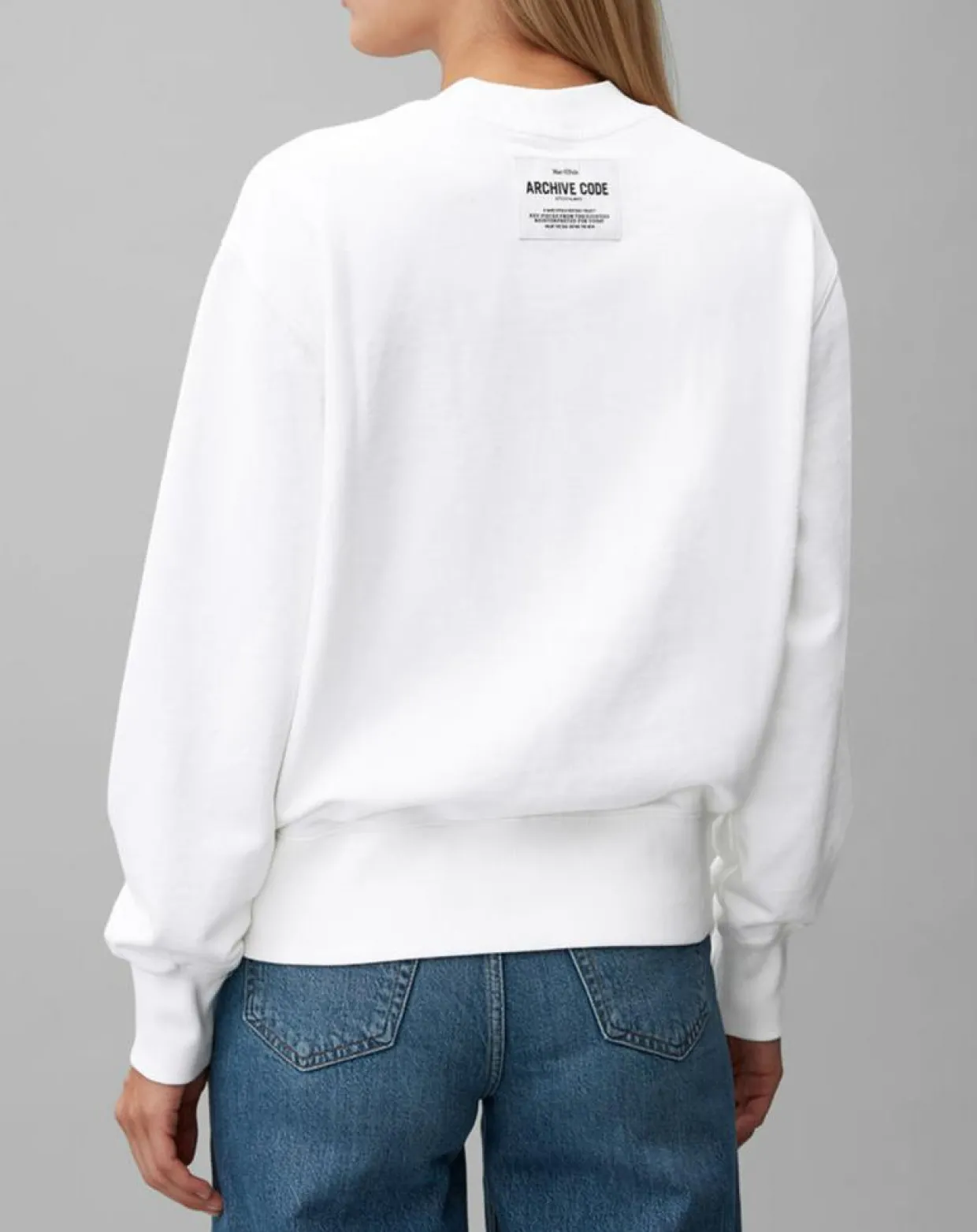 Femme Marc O'Polo Pulls^Sweat Oversized Lady Di blanc