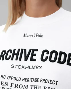 Femme Marc O'Polo Pulls^Sweat Oversized Lady Di blanc