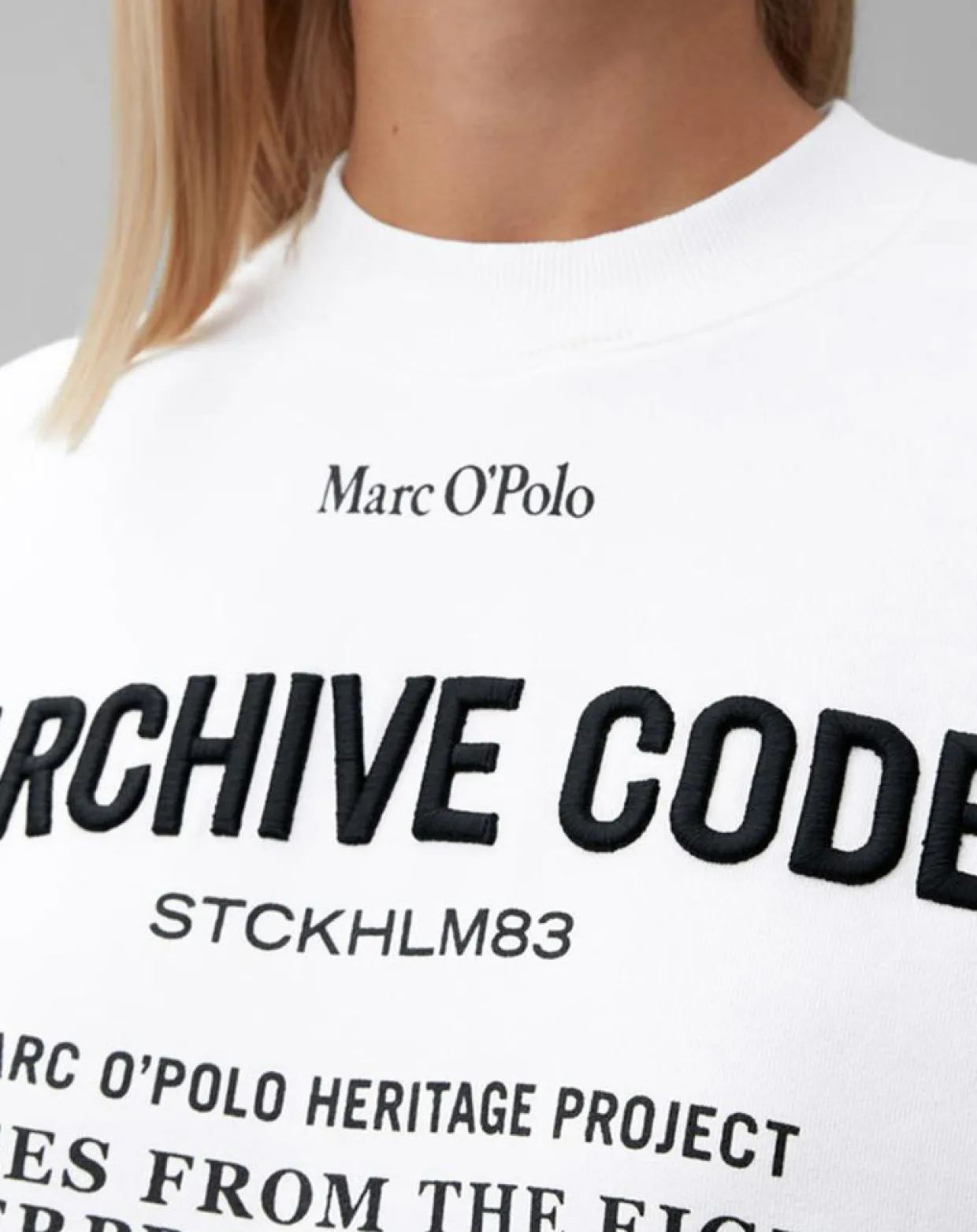 Femme Marc O'Polo Pulls^Sweat Oversized Lady Di blanc