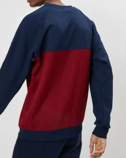 Homme Fila Pulls^Sweat Paavo marine/blanc/bordeaux