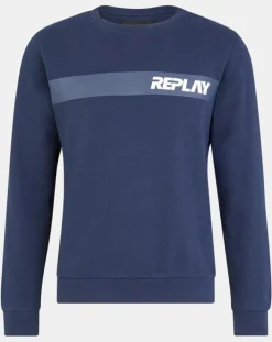 Sweat Poit bleu marine-Replay Outlet