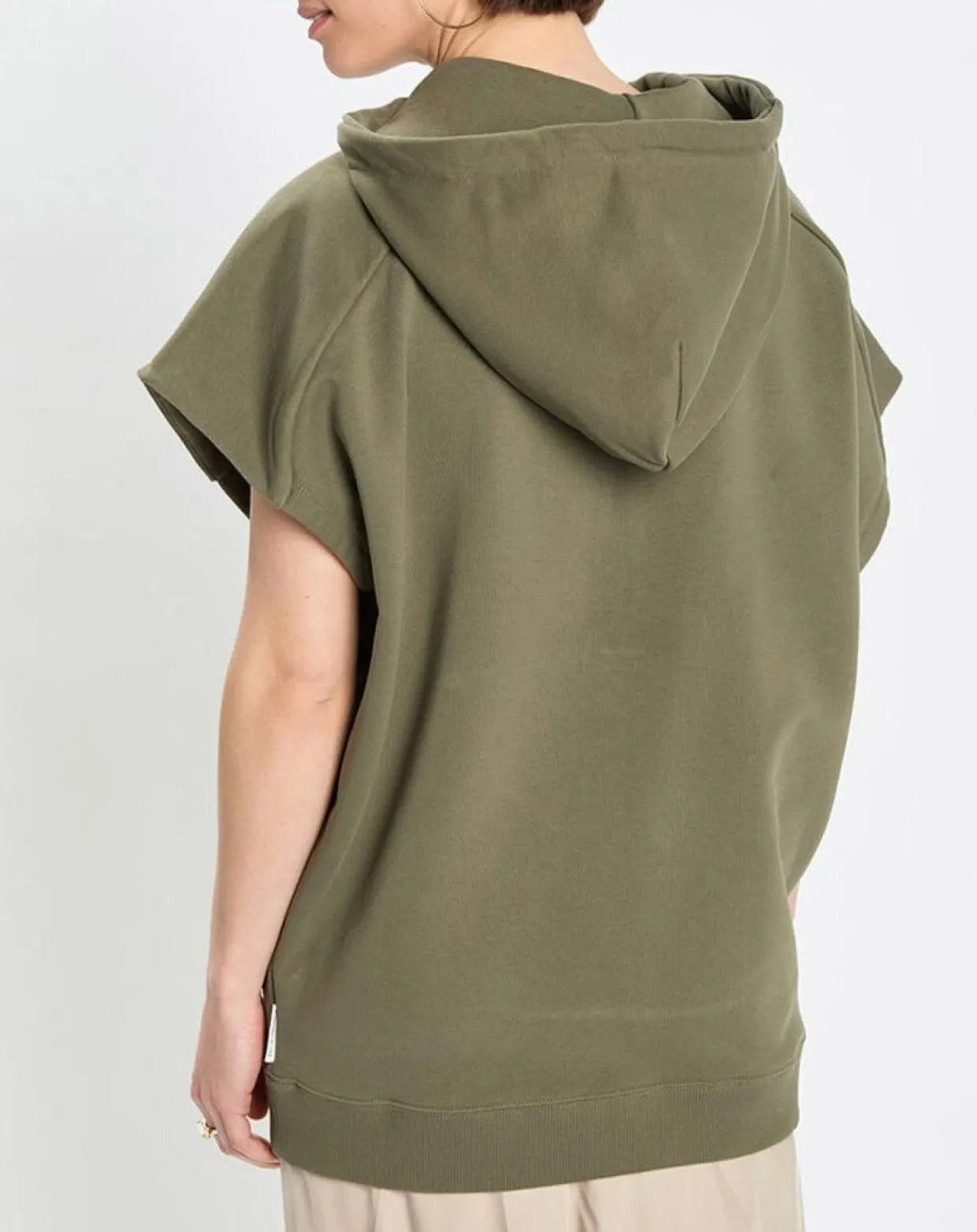Femme Marc O'Polo Sweats^Sweat sans manches à capuche kaki