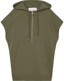 Femme Marc O'Polo Sweats^Sweat sans manches à capuche kaki