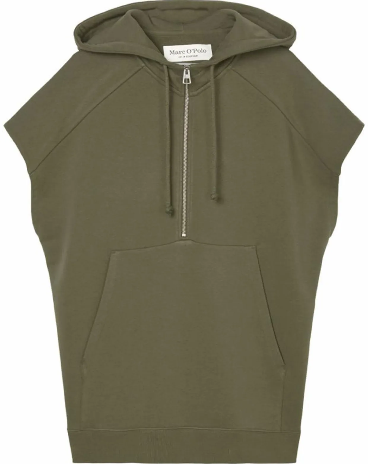 Femme Marc O'Polo Sweats^Sweat sans manches à capuche kaki