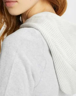 Femme Le Chat Lingerie, Nuit^Sweat Sweethome blanc/gris chiné