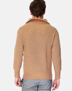 Sweat Thomas camel fonce-C & JO Cachemire