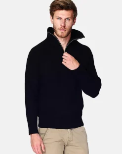 Sweat Thomas noir-C & JO Cachemire