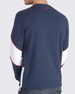 Homme Kaporal 5 Pulls^Sweat Wuline marine/blanc
