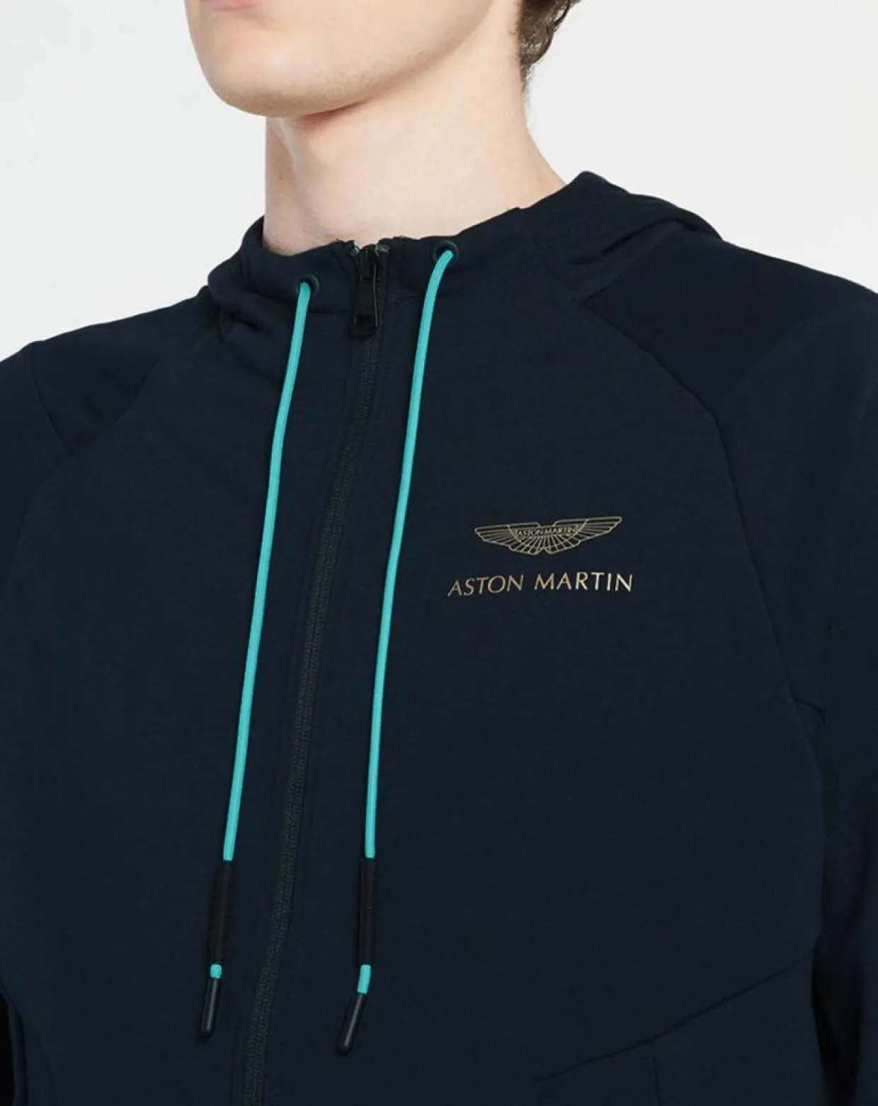 Sweat zippé à capuche Aston Martin Racing bleu marine-Hackett London Best