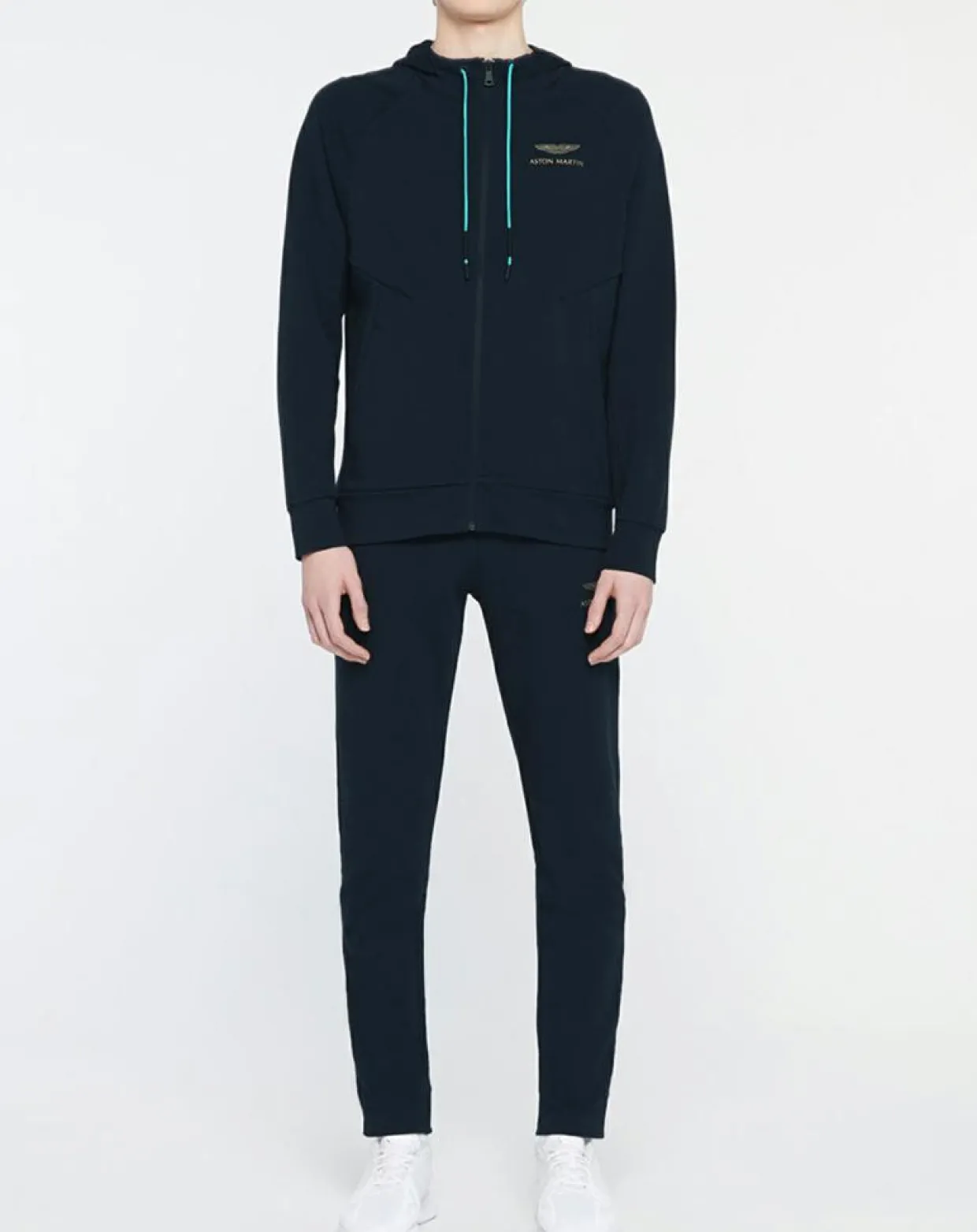 Sweat zippé à capuche Aston Martin Racing bleu marine-Hackett London Best
