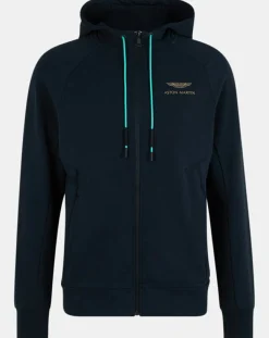 Sweat zippé à capuche Aston Martin Racing bleu marine-Hackett London Best
