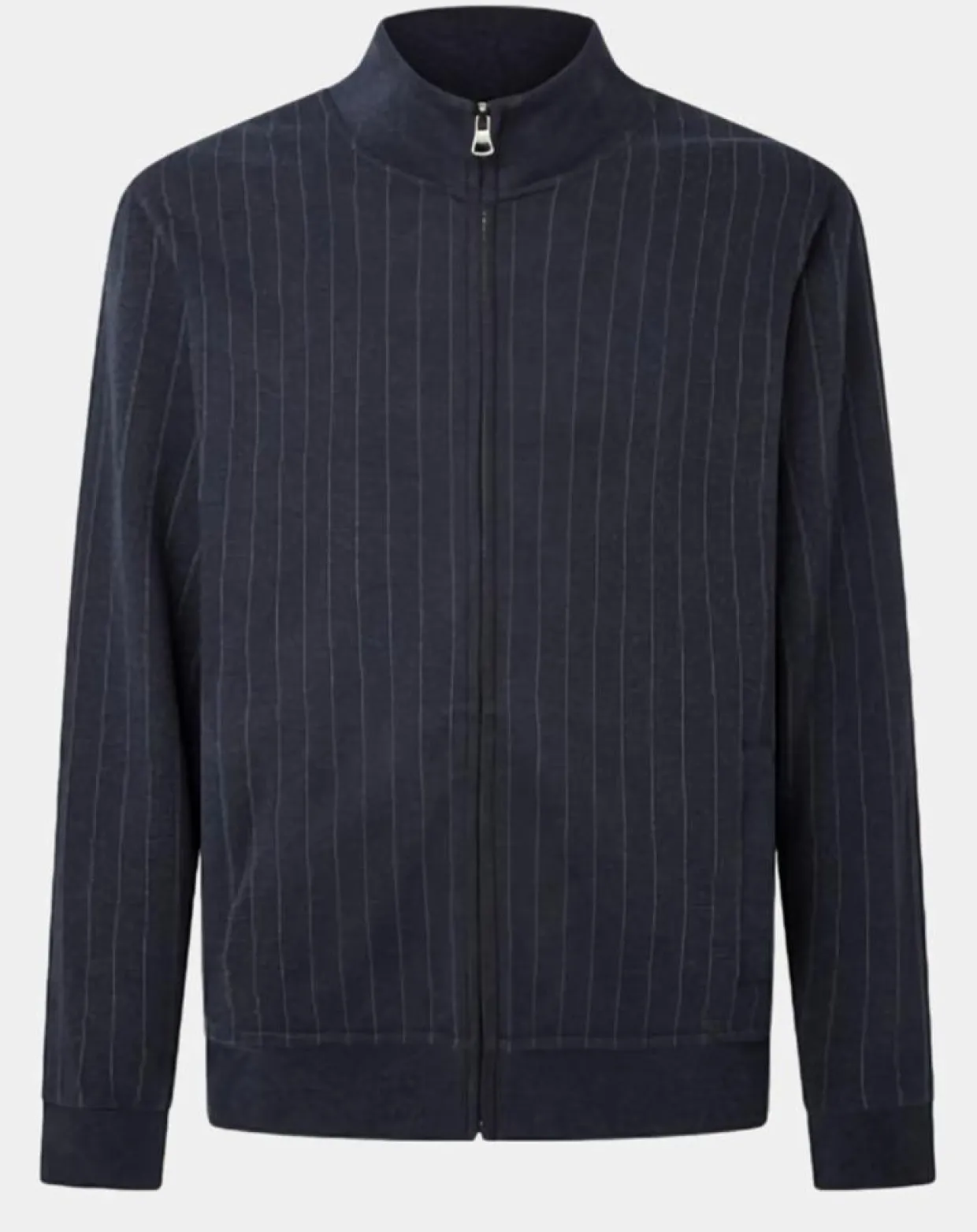 Homme Hackett London Sweats^Sweat zippé à rayures bleu nuit