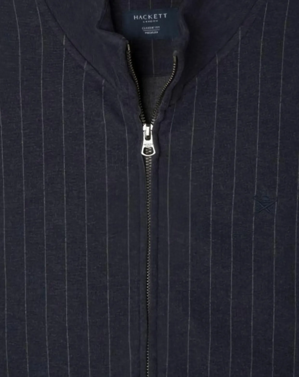Homme Hackett London Sweats^Sweat zippé à rayures bleu nuit