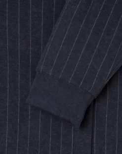 Homme Hackett London Sweats^Sweat zippé à rayures bleu nuit
