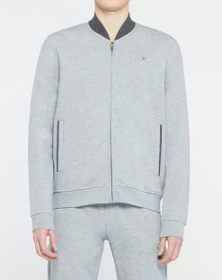 Homme Hackett London Sweats^Sweat zippé Cargo gris chiné