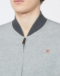 Homme Hackett London Sweats^Sweat zippé Cargo gris chiné
