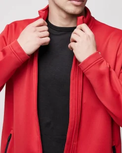 Sweat zippé Cowes Micropolaire rouge-North Sails Clearance