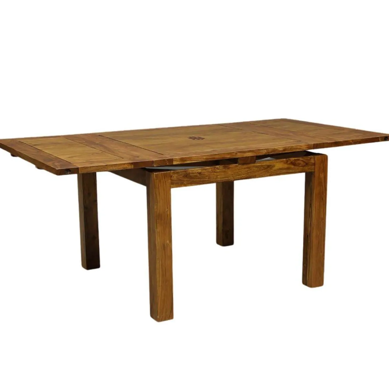 Bois & Chiffons Tables^Table à manger carréé allonge 100 Acacia Gordon Marron - 100x100x78 cm