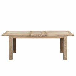 Table à manger plateau cannage 180 rallonge 40 Acacia Tatoo II Beige - 180x90x77 cm-Bois & Chiffons Clearance