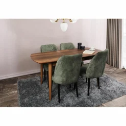Wooden Art Tables^Table à manger Retro marron -130+30x75x80 cm