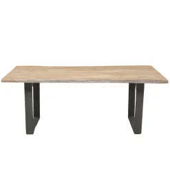 Table a manger en bois Acacia Forest Brut - 200x100x76 cm-Bois & Chiffons Discount