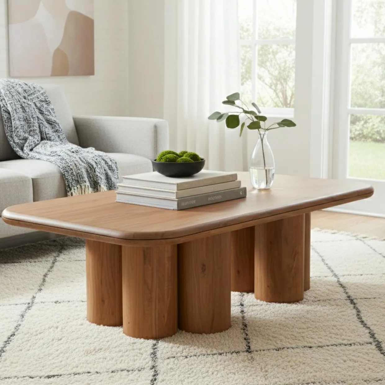 Table basse 140 cm Acacia Maglan Marron - 140x80x45 cm-Bois & Chiffons Sale