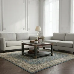 Table basse carrée 80 cm Manguier Pushkar Naturel - 80x80x45 cm-Bois & Chiffons
