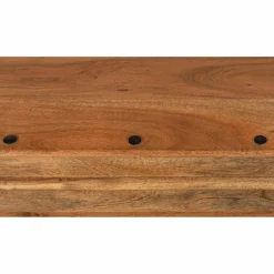 Bois & Chiffons Tables^Table basse coffre carrée en acacia massif Naturel - 85x85x50 cm