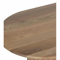 Bois & Chiffons Tables^Table basse ovale Chêne Dalta Marron - 152x76x42 cm