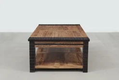 Bois & Chiffons Tables^Table basse rectangulaire Acacia Moon Naturel - 130x70x40 cm