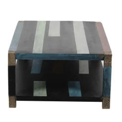 Table basse rectangulaire 120x80cm Manguier Pushkar Naturel - 120x80x45 cm-Bois & Chiffons New