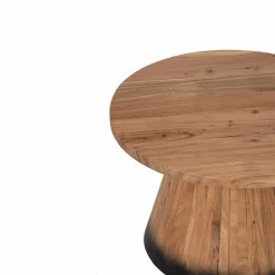 Table basse ronde 60 cm Acacia Dimona Naturel - 60x60x40 cm-Bois & Chiffons Discount