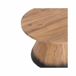 Bois & Chiffons Tables^Table basse ronde bois 80 cm Acacia Dimona Naturel - 80x80x45 cm