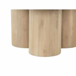 Bois & Chiffons Tables^Table basse ronde Mango Barloo Beige - 89x89x43 cm